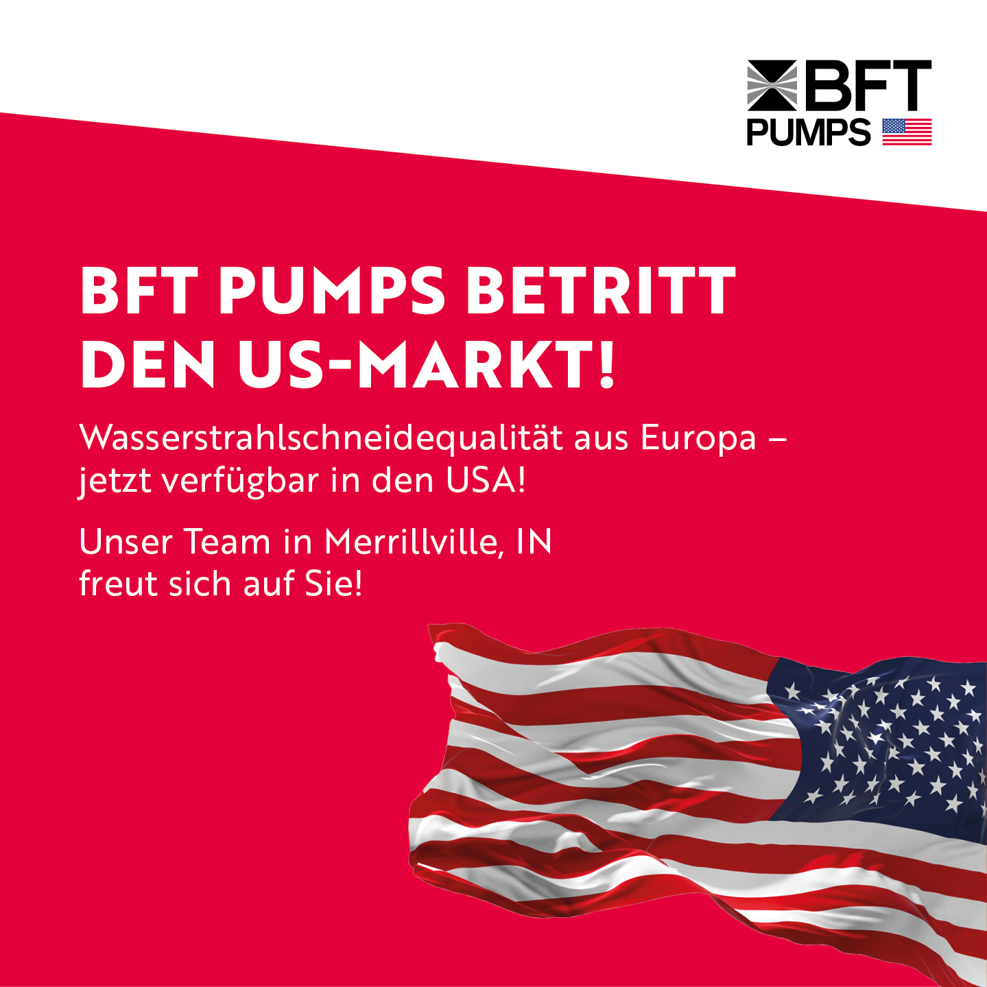 BFT Pumps wagt sich in den US-Markt vor